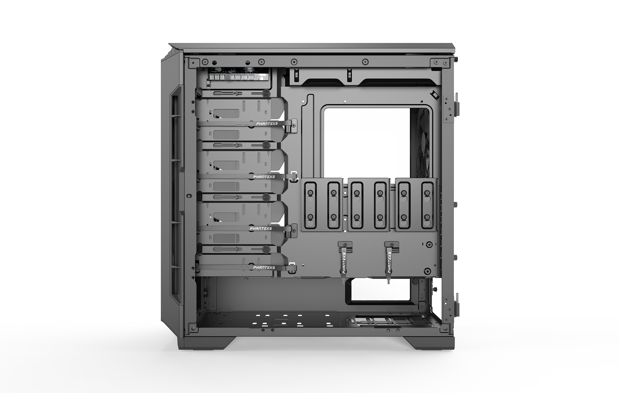 Корпус PHANTEKS Eclipse P600S, Black, звукоизоляционные панели на магнитах, боковая панель Tempered Glass, Mid-Tower / PH-EC600PSTG_BK01_RU