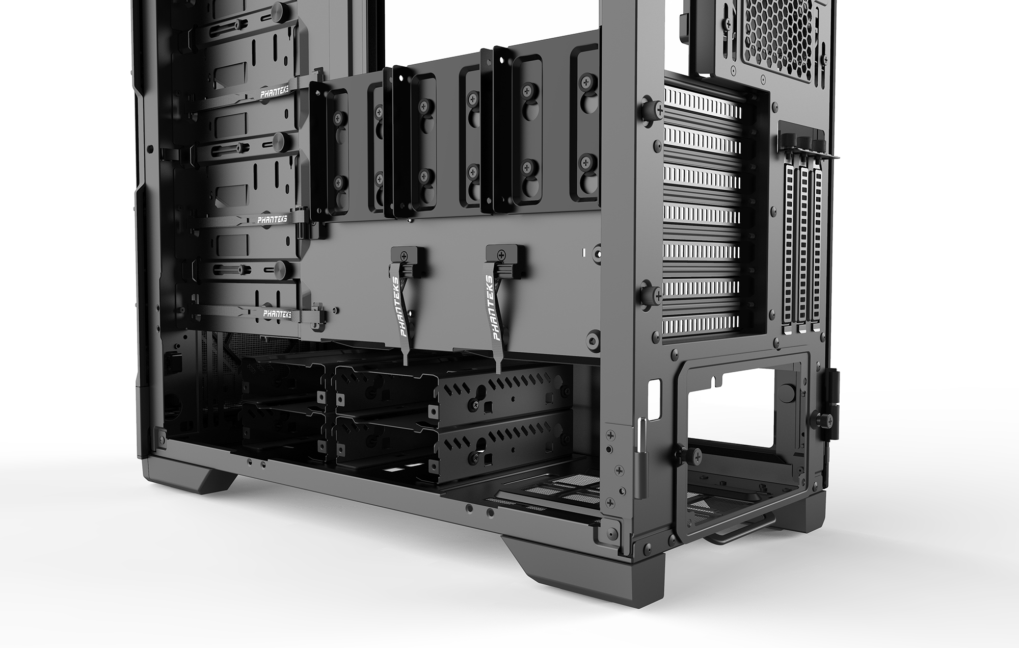 Корпус PHANTEKS Eclipse P600S, Black, звукоизоляционные панели на магнитах, боковая панель Tempered Glass, Mid-Tower / PH-EC600PSTG_BK01_RU