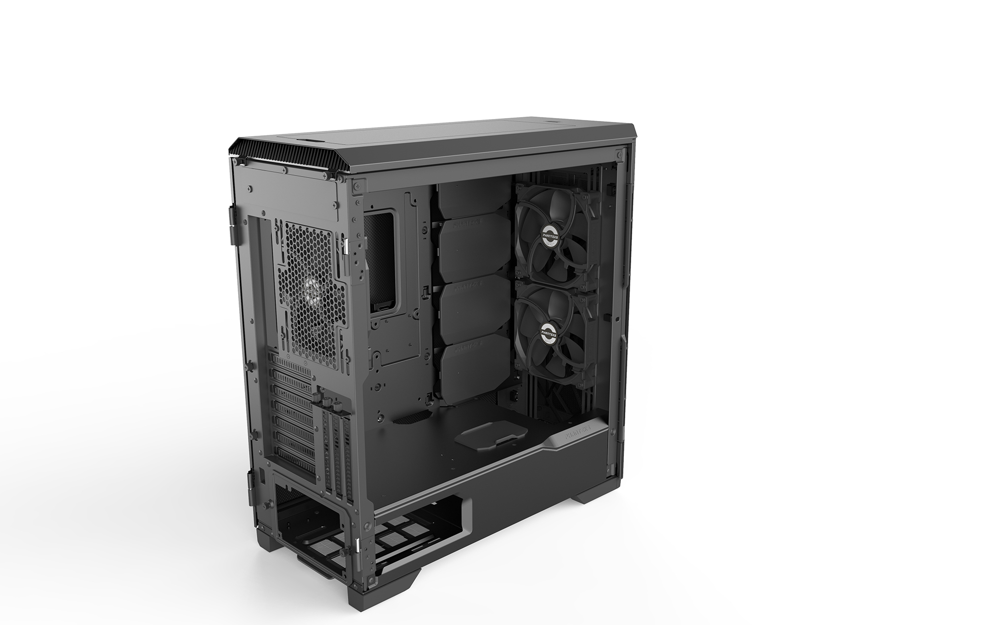 Корпус PHANTEKS Eclipse P600S, Black, звукоизоляционные панели на магнитах, боковая панель Tempered Glass, Mid-Tower / PH-EC600PSTG_BK01_RU