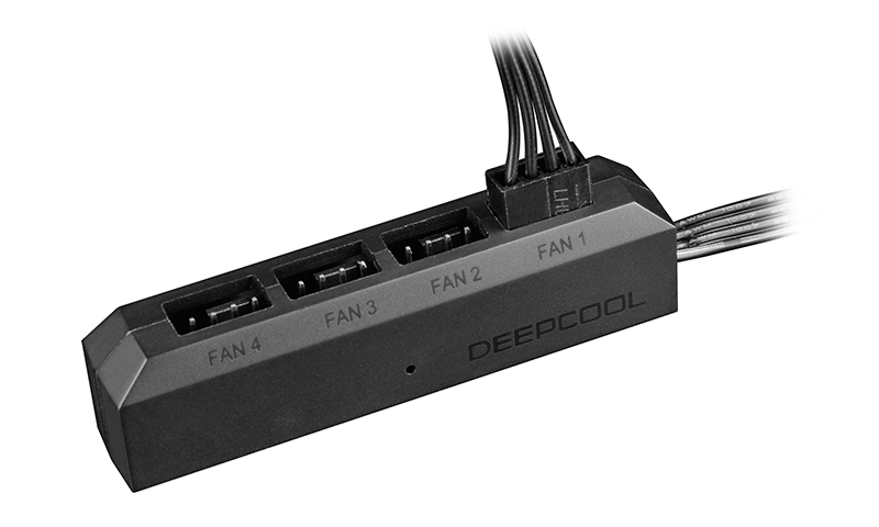 Разветвитель питания DEEPCOOL FH-04 (160ш/кор., 4x4 PIN FAN PORT) Color Retail Box