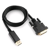 Кабель DisplayPort-DVI Gembird/Cablexpert, 1м, черный, пакет (CC-DPM-DVIM-1M)