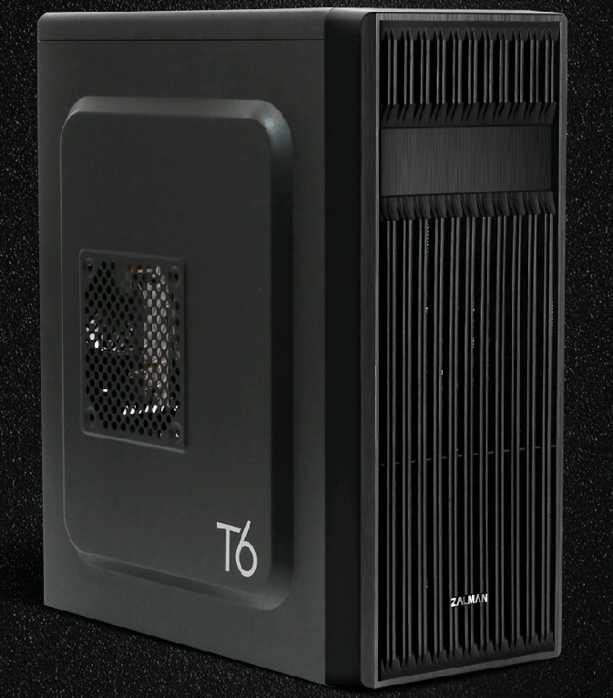 Корпус ZALMAN T6, без БП, черный, ATX