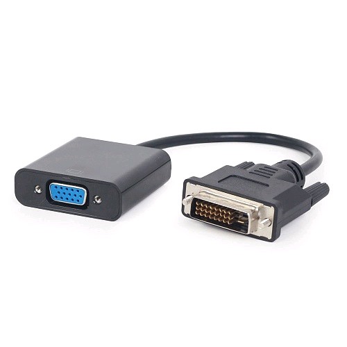 Переходник Cablexpert  DVI-D-VGA черный (A-DVID-VGAF-01)