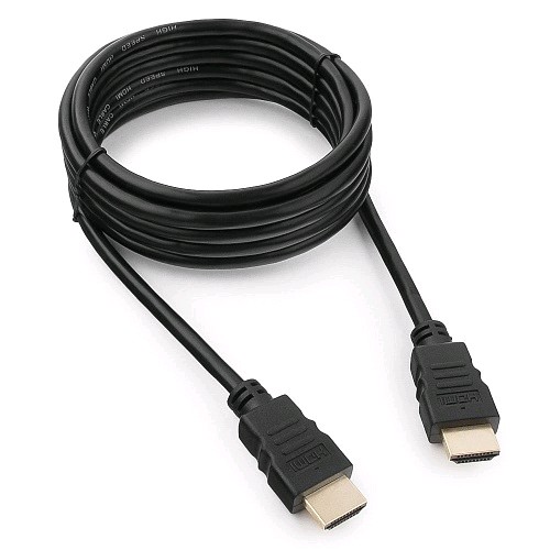 Кабель HDMI Гарнизон  3м, v1.4 , черный, М/М, позол.разъемы, экран, пакет (GCC-HDMI-3M)