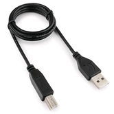 Кабель USB 2.0 Гарнизон AM/BM 1 м черный (GCC-USB2-AMBM-1M)