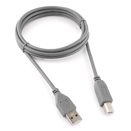 Кабель USB2.0  AM/BM 1,8 м серый CCP-USB2-AMBM-6G