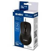 Мышь SVEN RX-110 / USB /  WIRED / OPTICAL / BLACK