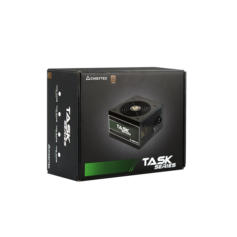 Блок питания Chieftec Task TPS-600S (ATX 2.3, 600W, 80 PLUS BRONZE, Active PFC, 120mm fan) Retail