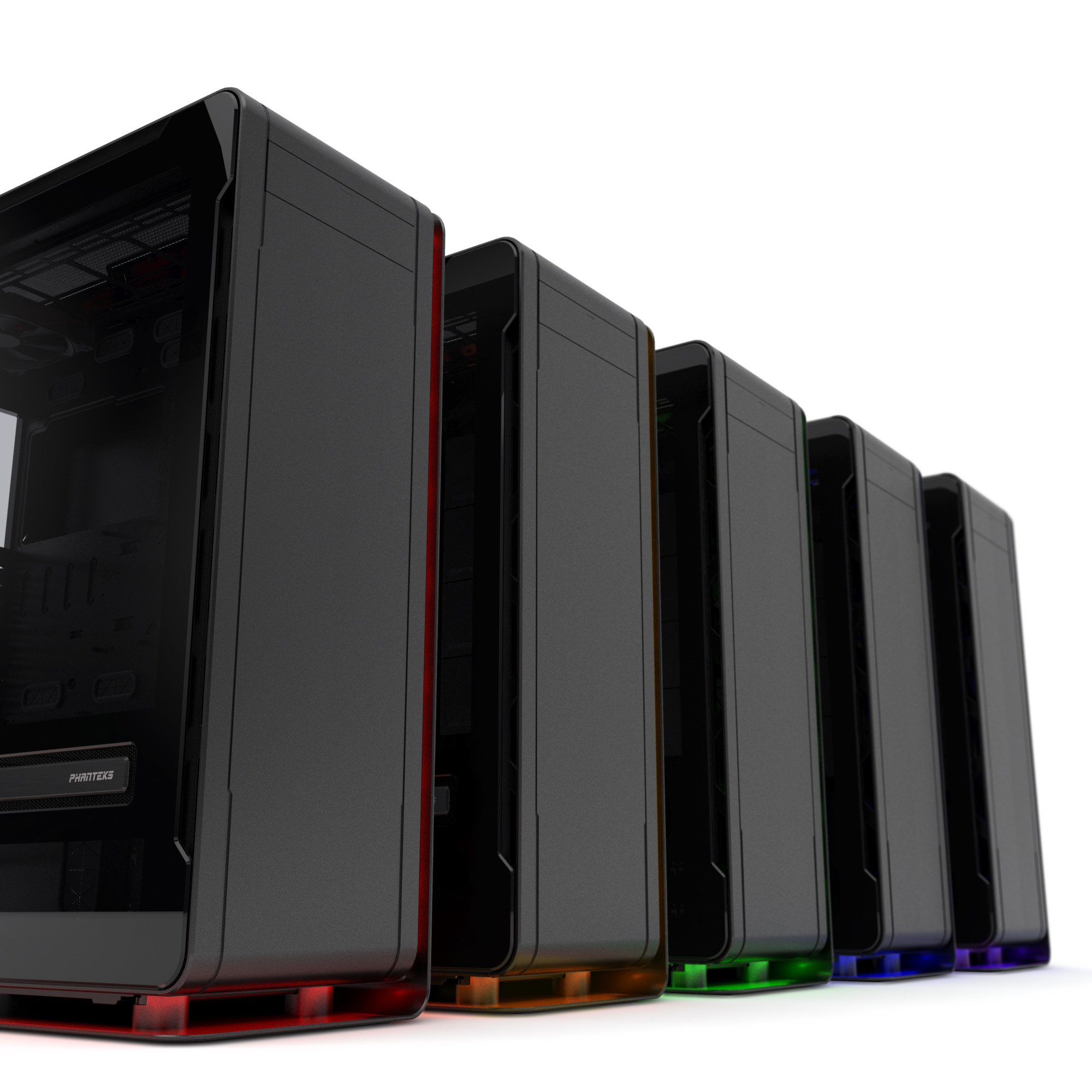 Корпус PHANTEKS Enthoo Elite Black, RGB Lighting, без БП, боковое окно Tempered Glass, Dual System, Full-Tower / PH-ES916E_BK_RU