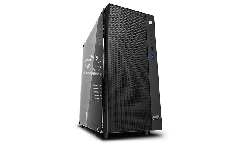 Корпус Deepcool MATREXX 55 MESH без БП, боковое окно (закаленное стекло), черный, ATX