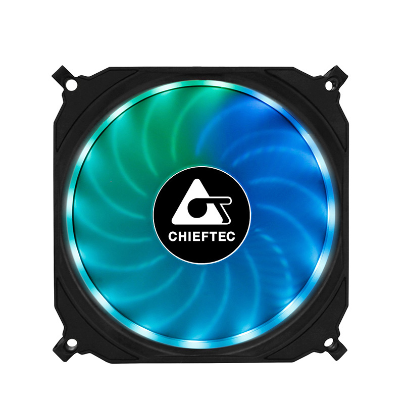 Вентилятор Chieftec CHIEFTRONIC CF-1225RGB 120x120x25мм (80шт./кор, Addresable RGB, 1200об/мин, 6pin)  BOX