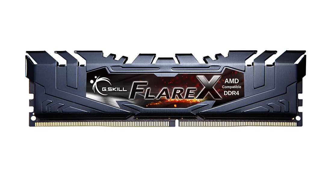 Модуль памяти DDR4 G.SKILL FLARE X (AMD) 32GB (2x16GB) 3200MHz CL16 (16-18-18-38) 1.35V / F4-3200C16D-32GFX / BLACK