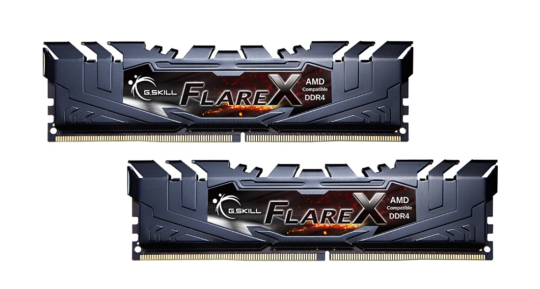 Модуль памяти DDR4 G.SKILL FLARE X (AMD) 32GB (2x16GB) 3200MHz CL16 (16-18-18-38) 1.35V / F4-3200C16D-32GFX / BLACK