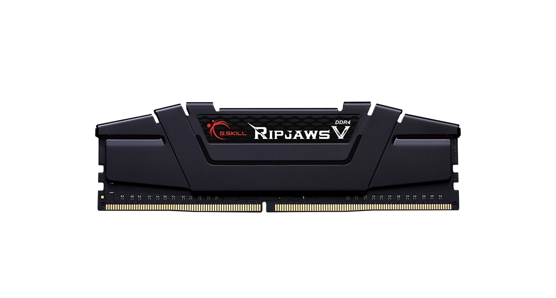 Модуль памяти DDR4 G.SKILL RIPJAWS V 32GB (2x16GB) 3600MHz CL18 (18-22-22-42) 1.35V / F4-3600C18D-32GVK / Classic Black