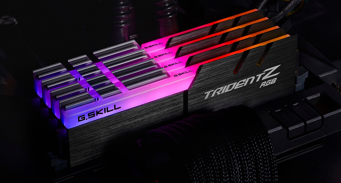 Модуль памяти DDR4 G.SKILL TRIDENT Z RGB 32GB (2x16GB) 3600MHz CL16 (16-19-19-39) 1.35V / F4-3600C16D-32GTZRC