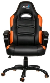 Игровое кресло Aerocool AC80C AIR  (черно-оранжевое)