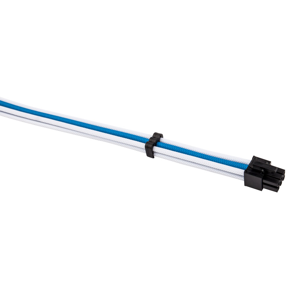 Комплект кабелей-удлинителей для БП 1STPLAYER SKY-001 / 1x24pin ATX, 2xP8(4+4)pin EPS, 2xP8(6+2)pin PCI-E / premium nylon / 350mm / SKY BLUE