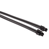 Комплект кабелей-удлинителей для БП 1STPLAYER GUN-001 / 1x24pin ATX, 2xP8(4+4)pin EPS, 2xP8(6+2)pin PCI-E / premium nylon / 350mm / GUNMETAL GRAY