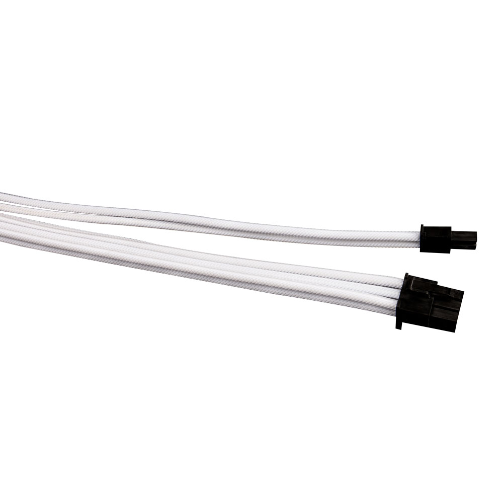 Комплект кабелей-удлинителей для БП 1STPLAYER WHT-001 / 1x24pin ATX, 2xP8(4+4)pin EPS, 2xP8(6+2)pin PCI-E / premium nylon / 350mm / CRYSTAL WHITE