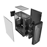 Корпус Powercase Mistral X4 Mesh, Tempered Glass, 4x 120mm fan, чёрный, ATX  (CMIXB-F4)