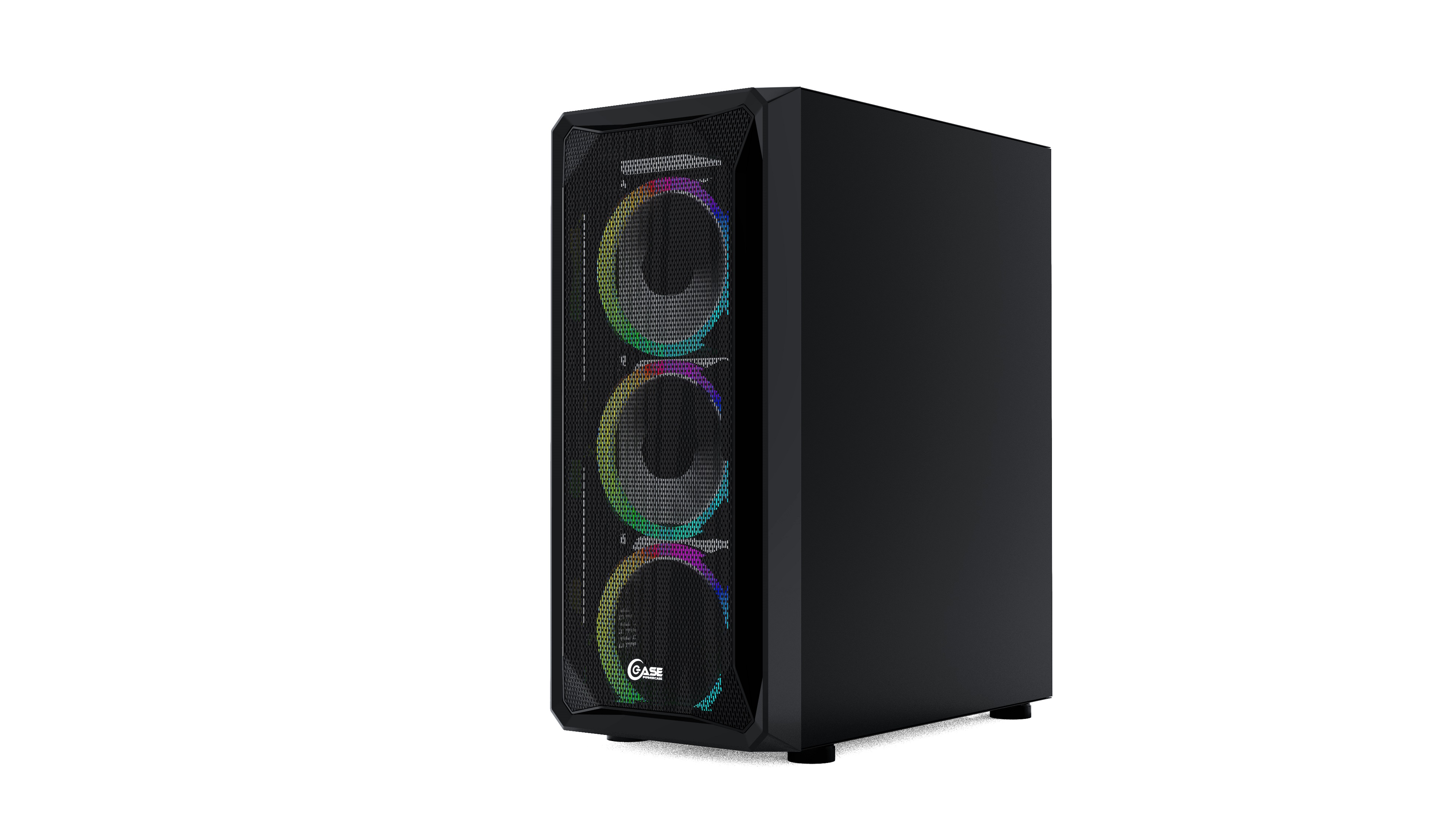 Корпус Powercase Mistral Z4 Mesh RGB, Tempered Glass, 4x 120mm RGB fan, чёрный, ATX  (CMIZB-R4)