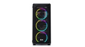 Корпус Powercase Mistral Z4 Mesh RGB, Tempered Glass, 4x 120mm RGB fan, чёрный, ATX  (CMIZB-R4)