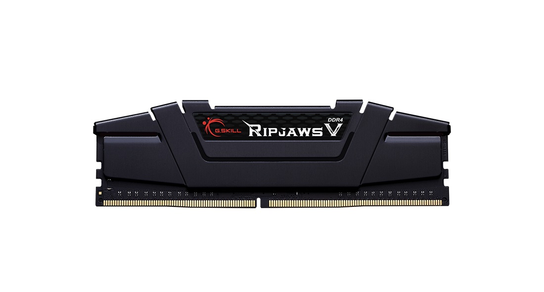 Модуль памяти DDR4 G.SKILL RIPJAWS V 64GB (2x32GB) 3200MHz CL16 (16-18-18-38) 1.35V / F4-3200C16D-64GVK / Classic Black