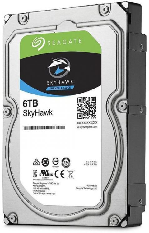 Жесткий диск 6Tb Seagate ST6000VX001 (SATA 6Gb/s, 5400rpm, 256Mb) Skyhawk  