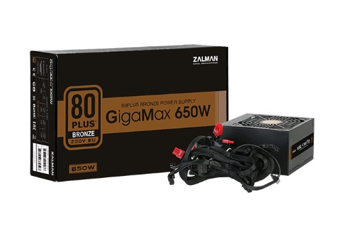 Блок питания Zalman ZM650-GVII (ATX 2.31, 650W, Active PFC, 120mm fan, 80Plus Bronze) Retail