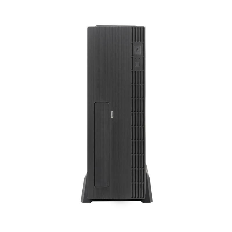 Корпус CHIEFTEC UNI UE-02B-OP без БП, Slimline desktop, SFX, черный, mATX