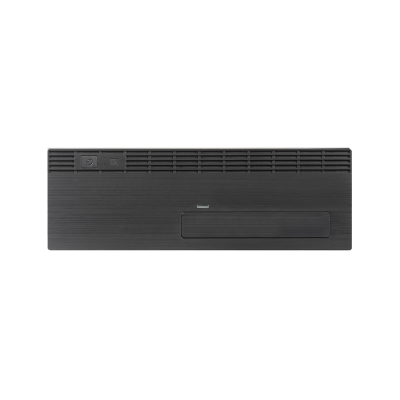 Корпус CHIEFTEC UNI UE-02B-OP без БП, Slimline desktop, SFX, черный, mATX