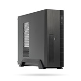 Корпус CHIEFTEC UNI UE-02B-OP без БП, Slimline desktop, SFX, черный, mATX