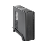 Корпус CHIEFTEC UNI UE-02B-OP без БП, Slimline desktop, SFX, черный, mATX