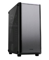 Корпус ZALMAN S4, без БП, боковое окно (акрил), черный,  ATX