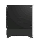 Корпус ZALMAN S5 Black, без БП, боковое окно (закаленное стекло), черный,  ATX
