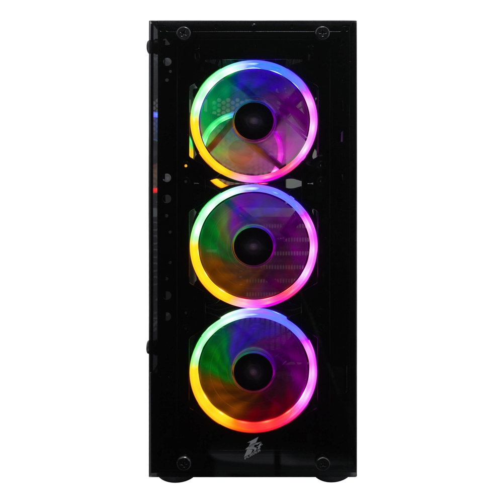 Корпус 1STPLAYER FIRE DANCING V2-A / ATX, tempered glass / 4x 120mm LED fans inc. / V2-A-4R1