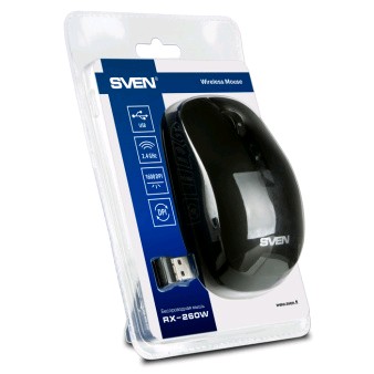 Мышь SVEN RX-260 / USB / WIRELESS / OPTICAL / Black