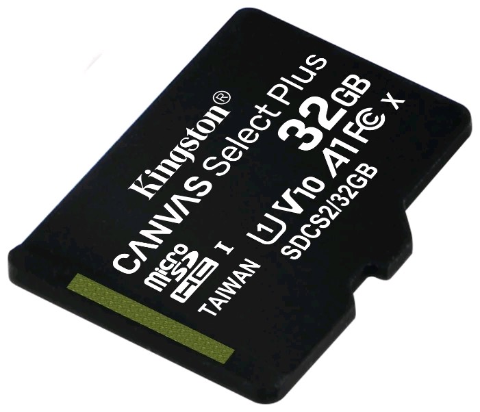 Карта памяти MicroSDXC 32GB  Kingston Class 10 UHS-I U1 Canvas Select Plus  [SDCS2/32GBSP]