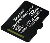 Карта памяти MicroSDXC 32GB  Kingston Class 10 UHS-I U1 Canvas Select Plus  [SDCS2/32GBSP]