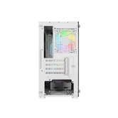 Корпус Powercase Mistral Micro Z3W Mesh LED, Tempered Glass, 2x 140mm + 1х 120mm 5-color fan, белый, mATX  (CMIMZW-L3)