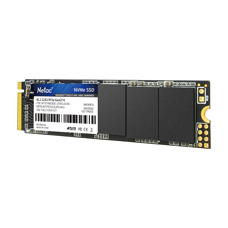 Накопитель SSD Netac M.2 2280 N930E Pro NVMe PCIe 256GB NT01N930E-256G-E4X