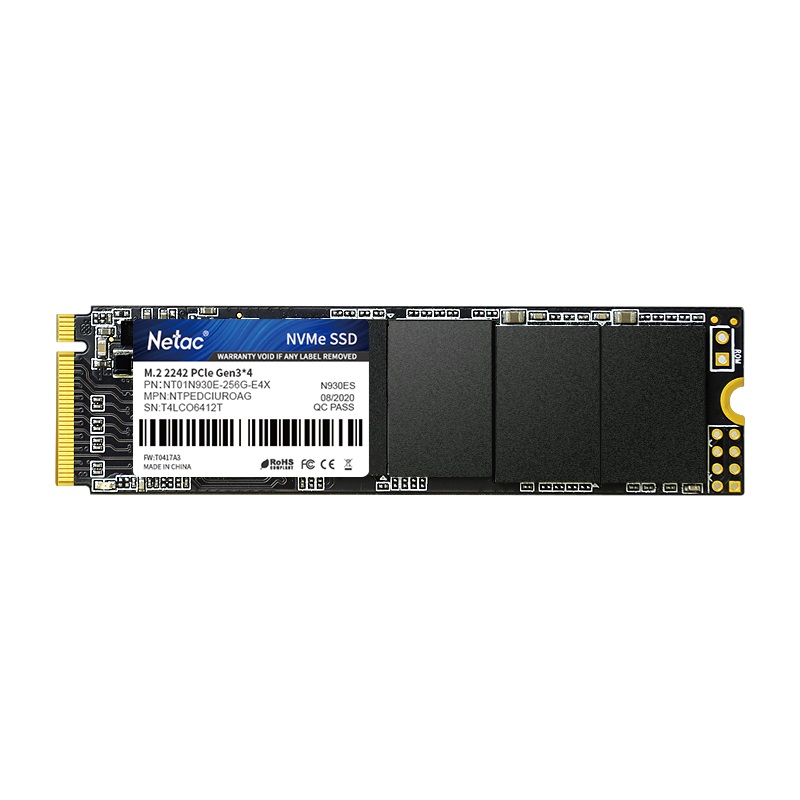 Накопитель SSD Netac M.2 2280 N930E Pro NVMe PCIe 256GB NT01N930E-256G-E4X