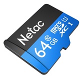 Карта памяти MicroSDXC 64GB  Netac Class 10 UHS-I U1 P500 Standard  [NT02P500STN-064G-S]