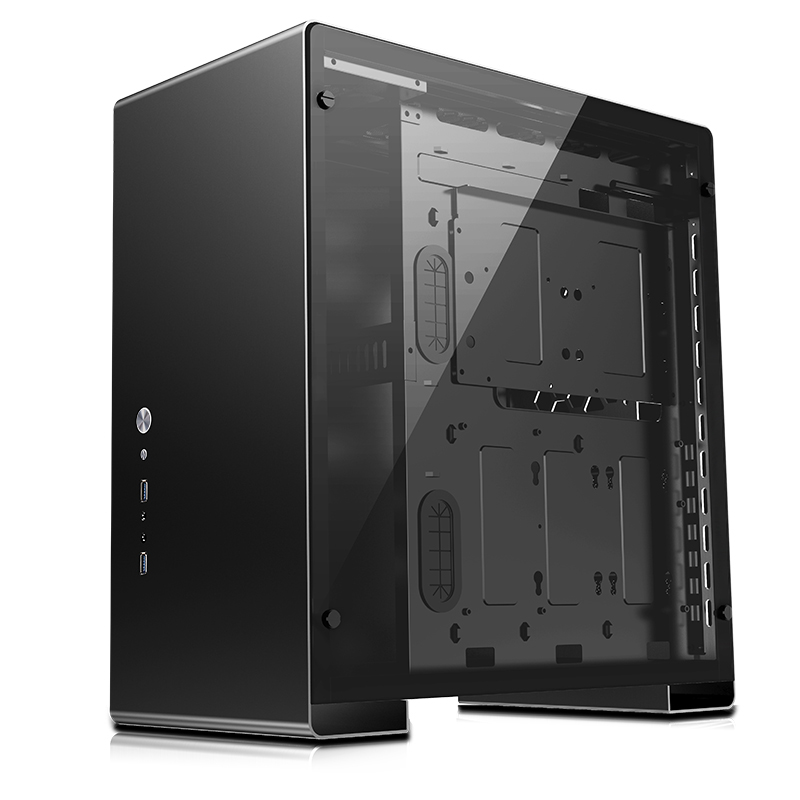 Корпус JONSBO U5 Black без БП, боковые панели из закаленного стекла, mini-ITX, micro-ATX, ATX, черный