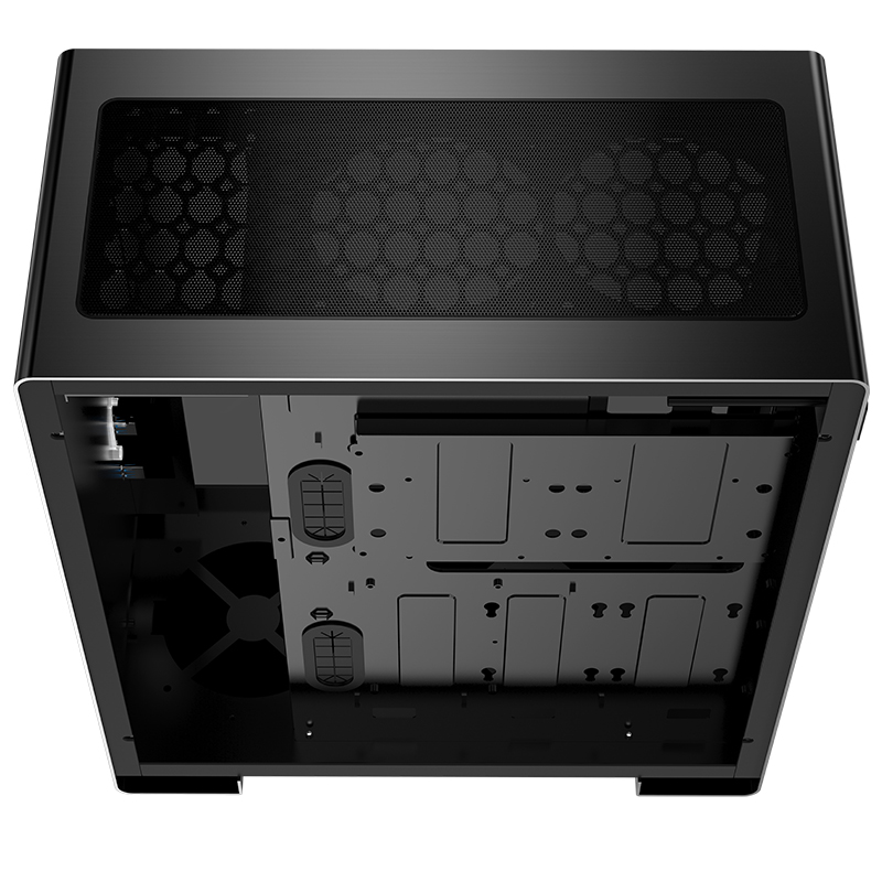 Корпус JONSBO U5 Black без БП, боковые панели из закаленного стекла, mini-ITX, micro-ATX, ATX, черный