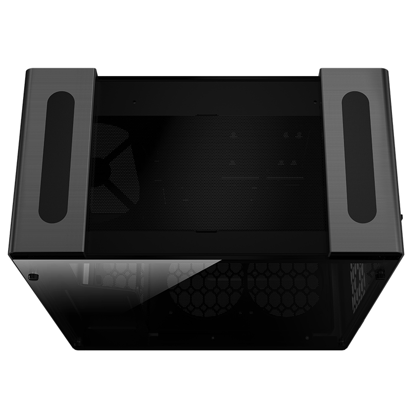 Корпус JONSBO U5 Black без БП, боковые панели из закаленного стекла, mini-ITX, micro-ATX, ATX, черный