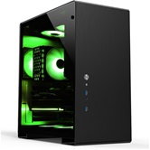 Корпус JONSBO U5 Black без БП, боковые панели из закаленного стекла, mini-ITX, micro-ATX, ATX, черный