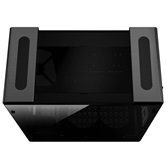 Корпус JONSBO U5 Black без БП, боковые панели из закаленного стекла, mini-ITX, micro-ATX, ATX, черный