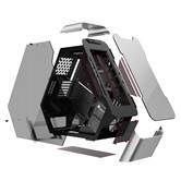 Корпус JONSBO TR03-G Silver без БП, боковые панели из закаленного стекла, mini-ITX, micro-ATX, ATX, серебристый