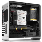 Корпус JONSBO UMX3W Silver без БП, боковая панель из закаленного стекла, mini-ITX, micro-ATX, серебристый